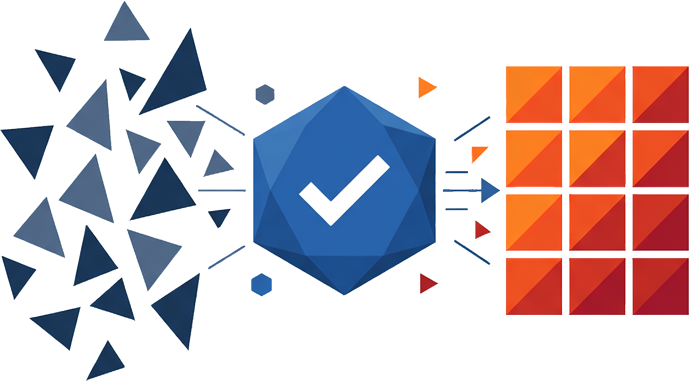 MediXtract Methodology 2D Low Poly Illustration